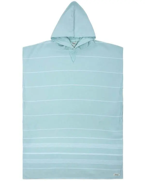 Classic Stripe Hooded Poncho - Seaglass | Sand Cloud - Image 2