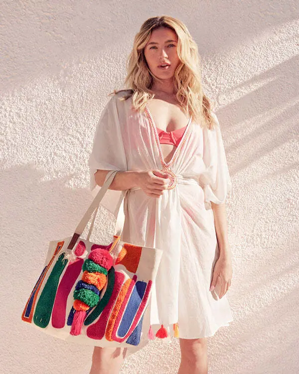 Hermosa Chenille Tote | Sand Cloud - Image 2