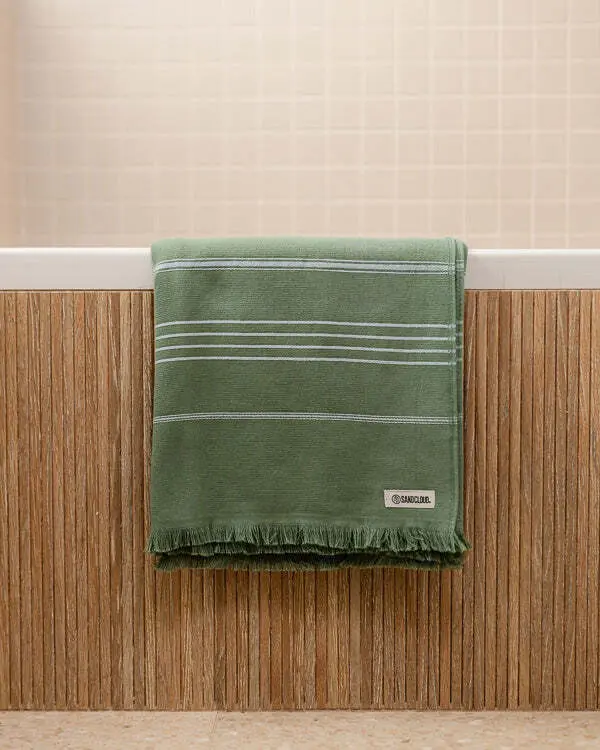 Classic XL Bath Bundle 2 Pack - Hedge Green | Sand Cloud - Image 2